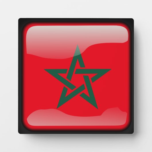 Vlag van Marokko Fotoplaat (Voorkant)