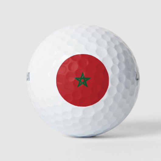 Vlag van Marokko Golfballen (Voorkant)