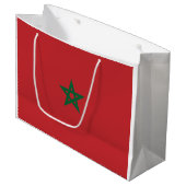 Vlag van Marokko Groot Cadeauzakje (Voorkant Gekanteld)