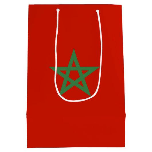 Vlag van Marokko Medium Cadeauzakje (Achterkant)