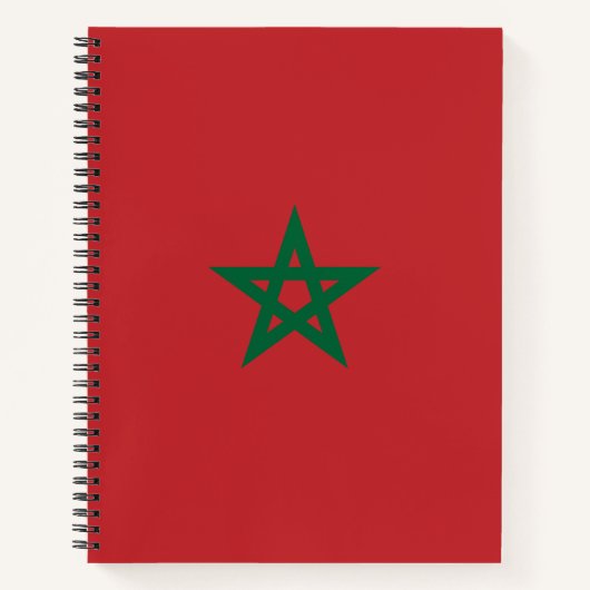 Vlag van Marokko Notitieboek (Voorkant)