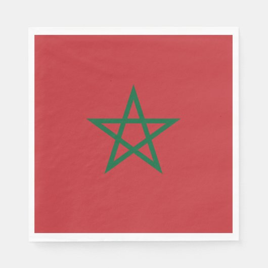 Vlag van Marokko Servet (Voorkant)