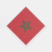 Vlag van Marokko Servet (Hoek)
