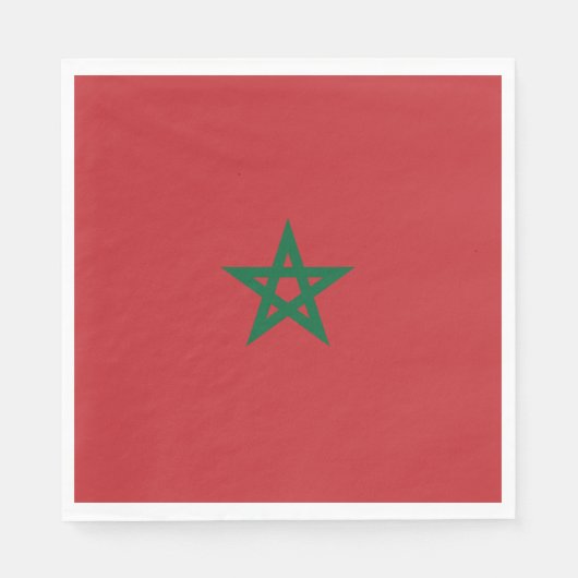 Vlag van Marokko Servet (Voorkant)