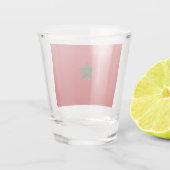 Vlag van Marokko Shot Glas (Achterkant)