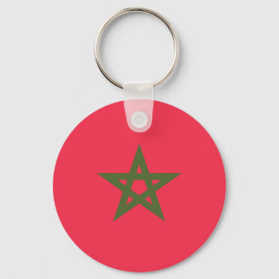 Vlag van Marokko Sleutelhanger
