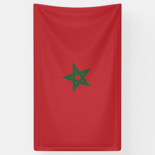 Vlag van Marokko Spandoek (Verticaal)