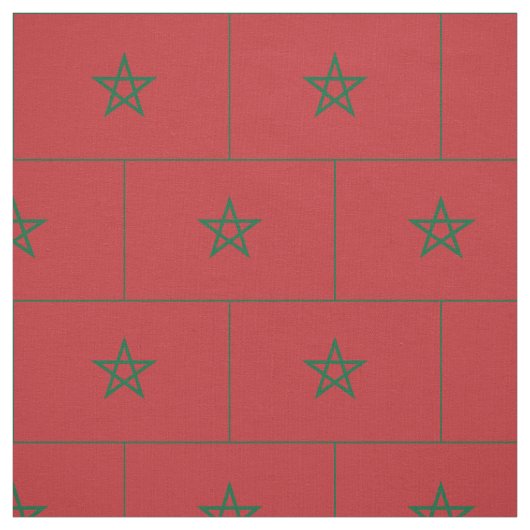 Vlag van Marokko Stof (Swatch)