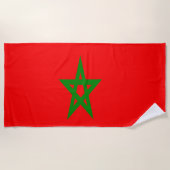 Vlag van Marokko Strandlaken (Voorkant)