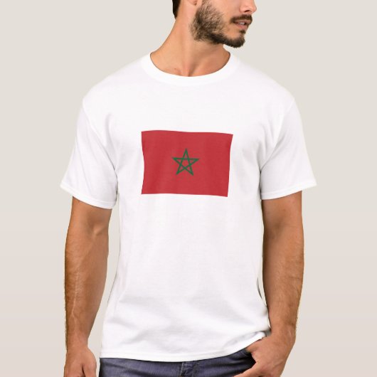 Vlag van Marokko T-shirt (Voorkant)