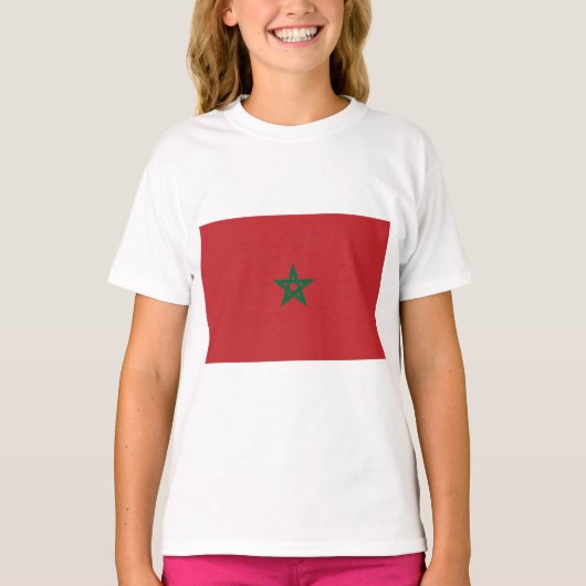 Vlag van Marokko T-shirt (Voorkant)