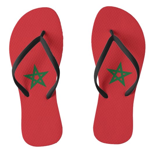 Vlag van Marokko Teenslippers (Voetbed)