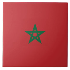 Vlag van Marokko Tegeltje