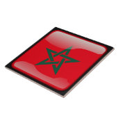 Vlag van Marokko Tegeltje (Zijkant)