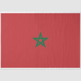 Vlag van Marokko Tissuepapier