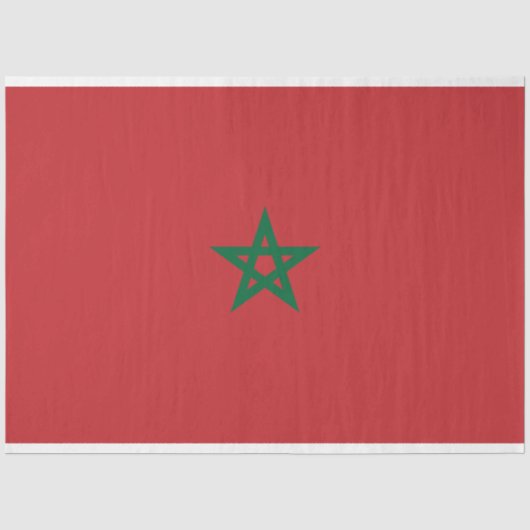 Vlag van Marokko Tissuepapier (Voorkant)
