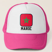 Vlag van Marokko Trucker Pet (Voorkant)