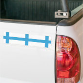 Vlag van Marseille (Frankrijk) Bumpersticker (Op Truck)