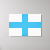 Vlag van Marseille (Frankrijk) Canvas Afdruk (Voorkant)