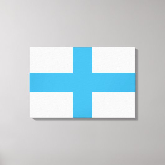 Vlag van Marseille (Frankrijk) Canvas Afdruk (Voorkant)
