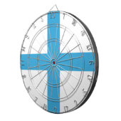 Vlag van Marseille (Frankrijk) Dartbord (Voorkant Rechts)