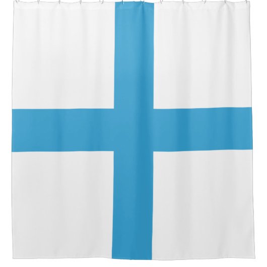 Vlag van Marseille (Frankrijk) Douchegordijn (Voorkant)