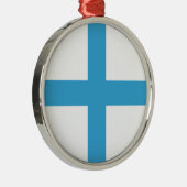 Vlag van Marseille (Frankrijk) Metalen Ornament (Rechts)