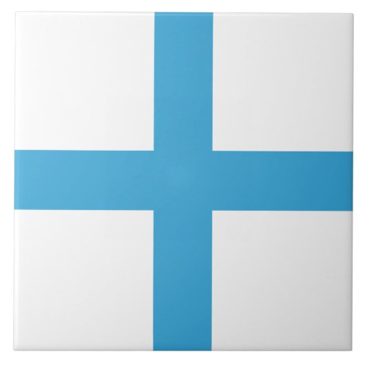 Vlag van Marseille (Frankrijk) Tegeltje (Voorkant)