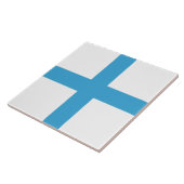 Vlag van Marseille (Frankrijk) Tegeltje (Zijkant)