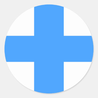 Vlag van Marseille Ronde Sticker
