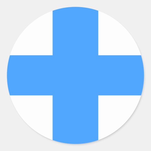 Vlag van Marseille Ronde Sticker (Voorkant)