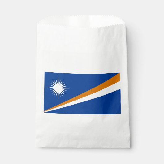 Vlag van Marshalleilanden Bedankzakje (Voorkant)