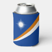 Vlag van Marshalleilanden Blikjeskoeler (Blikje Achterkant)