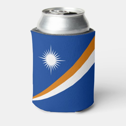 Vlag van Marshalleilanden Blikjeskoeler (Blikje Achterkant)