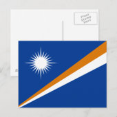 Vlag van Marshalleilanden Briefkaart (Voorkant / Achterkant)