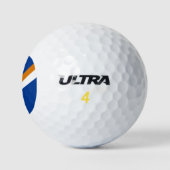 Vlag van Marshalleilanden Golfballen (Logo)