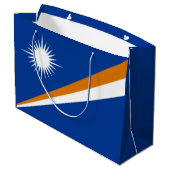 Vlag van Marshalleilanden Groot Cadeauzakje (Achterkant Gekanteld)
