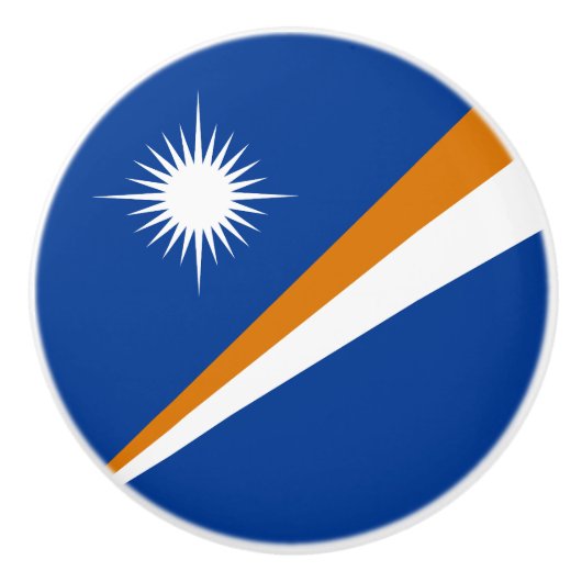 Vlag van Marshalleilanden Keramische Knop (Voorkant)