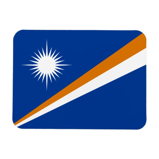 Vlag van Marshalleilanden Magneet (Horizontaal)