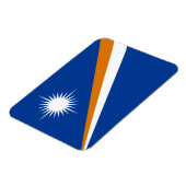 Vlag van Marshalleilanden Magneet (Linkerzijde)