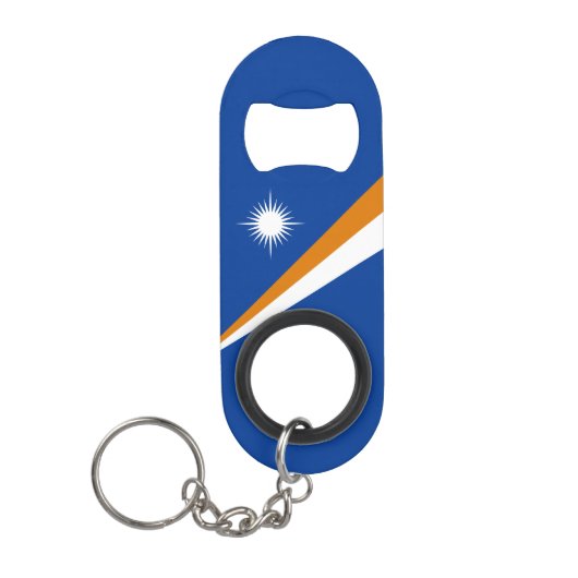 Vlag van Marshalleilanden Mini Flessenopener (Voorkant)
