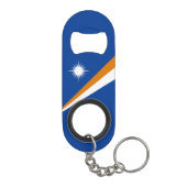 Vlag van Marshalleilanden Mini Flessenopener (Achterkant)
