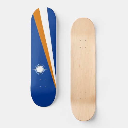Vlag van Marshalleilanden Persoonlijk Skateboard (Voorkant)