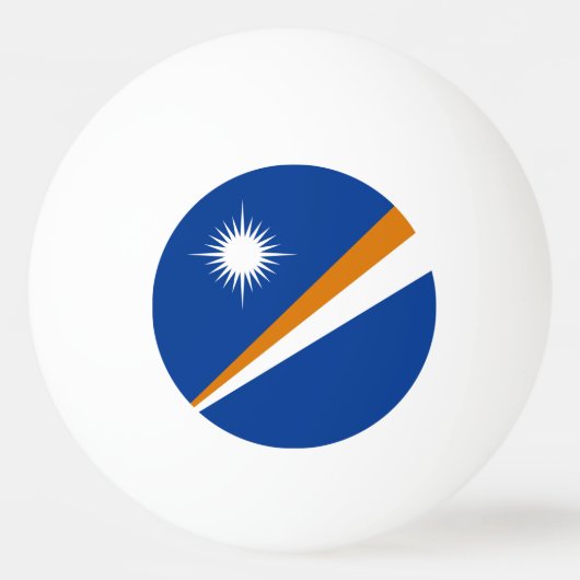 Vlag van Marshalleilanden Pingpongbal (Voorkant)