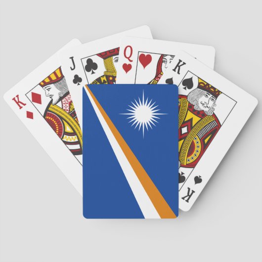 Vlag van Marshalleilanden Pokerkaarten (Achterkant)