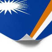 Vlag van Marshalleilanden Poster (Hoek)