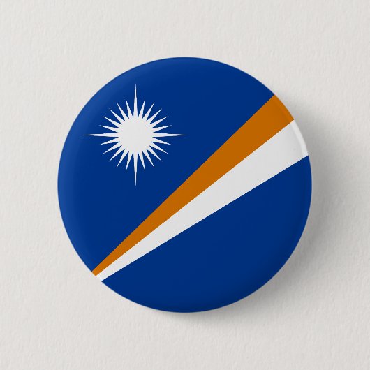 Vlag van Marshalleilanden Ronde Button 5,7 Cm (Voorkant)