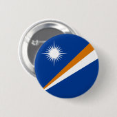 Vlag van Marshalleilanden Ronde Button 5,7 Cm (Voorkant /achterkant)