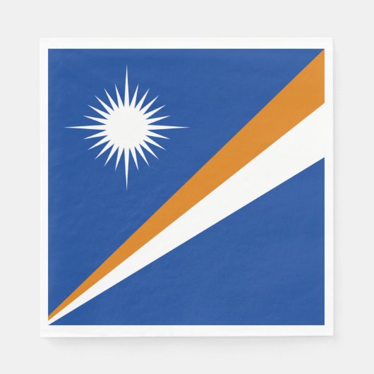 Vlag van Marshalleilanden Servet (Voorkant)