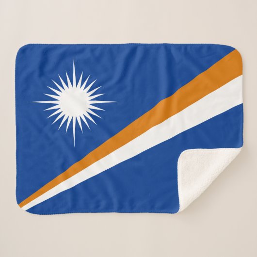 Vlag van Marshalleilanden Sherpa Deken (Voorkant (horizontaal))